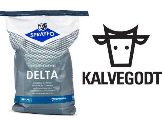 Sprayfo Kalvegodt Delta energirik melkeerstatning.