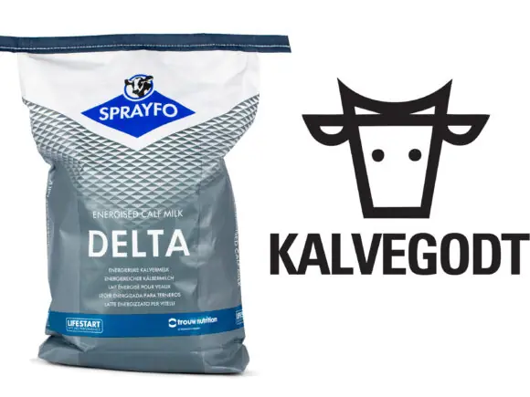 Sprayfo Kalvegodt Delta energirik melkeerstatning.