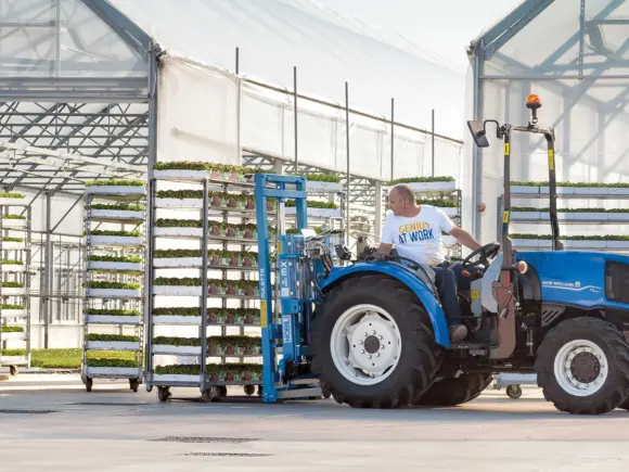 New Holland T3F/LP i transportarbeid