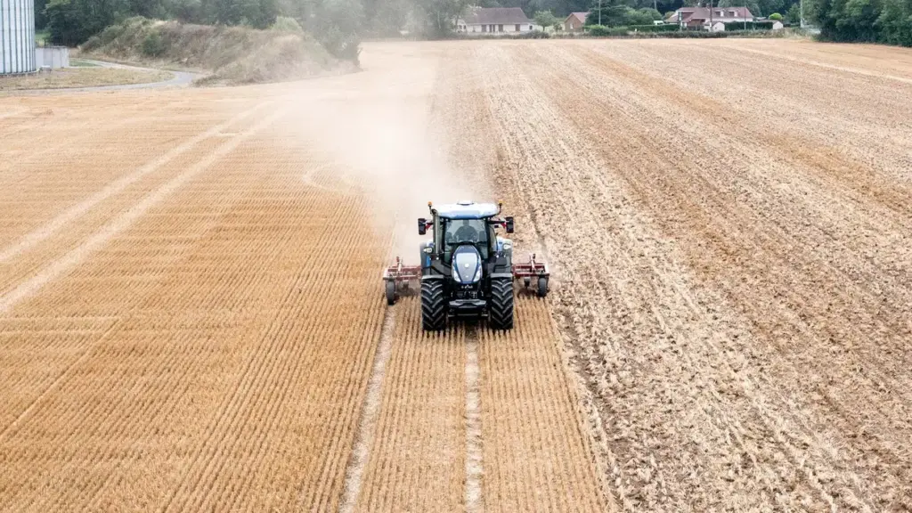 Arbeidslysene på New Holland T7.270 Methane Power