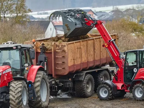 Weidemann 2090T teleskopisk hjullaster laster tilhenger