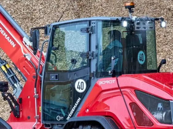 Førerhuset på Weidemann 3090T teleskopisk hjullaster